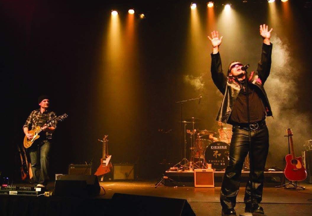 U2 tribute band performance