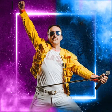 Queen tribute band performance
